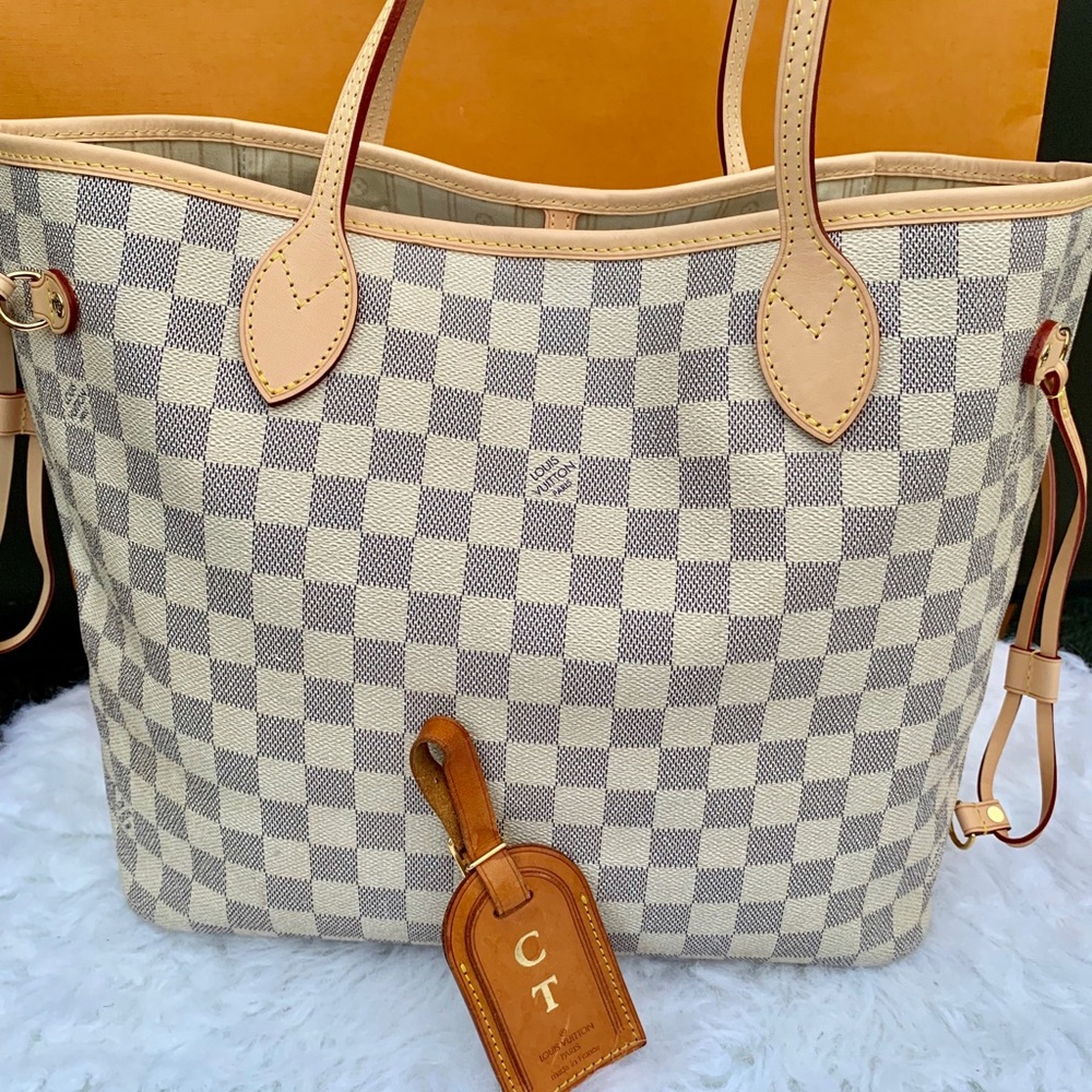 ✨Louis Vuitton Neverfull MM (Daimer Azur)